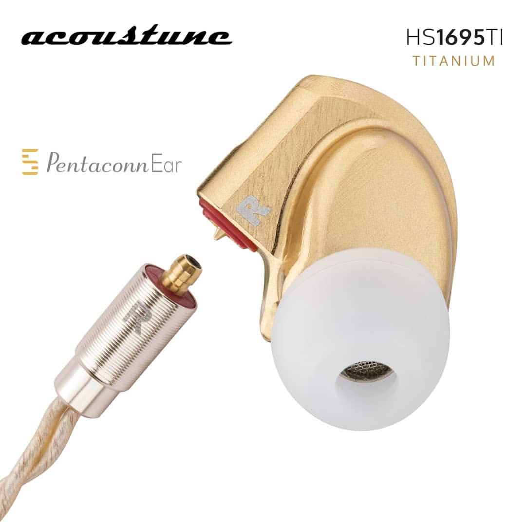 Acoustune HS1695Ti 鈦金屬製10mm動圈單元中高頻飽滿音色爽快可換線