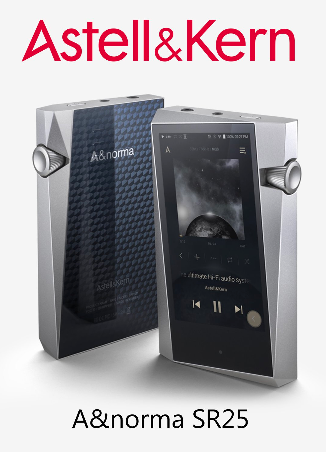 Astell & Kern AK SR25 旗艦播放器DAP 暖和音色雙解碼芯片續航力 Astell & Kern AK SR25 旗艦播放器DAP 暖和音色雙解碼芯片續航力